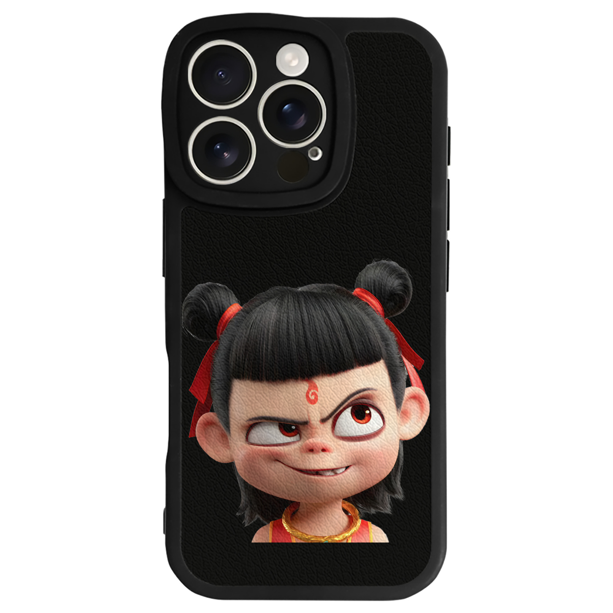 （画像用） Ne Zha 2 ナタ 魔童の大暴れ 【iPhone 16シリーズ対応】シリコンスマホケース（レザー調） 材質：シリコン